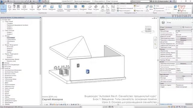 [Курс «Autodesk Revit Семейства: Продвинутый уровень»] Основа для размещения семейства