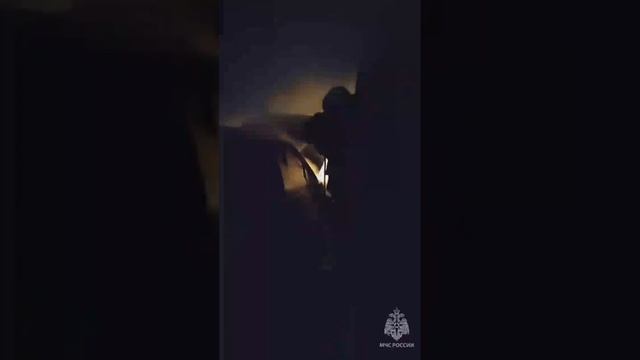 В Омске полыхал гараж вместе со стоящей в нем машиной