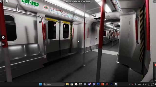 Roblox Поездка в гонконгском метро на линии Tseung Kwan O на K-Train от Po Lam до Tiu Keng Leng