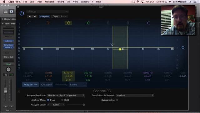 Channel EQ in Logic Pro X