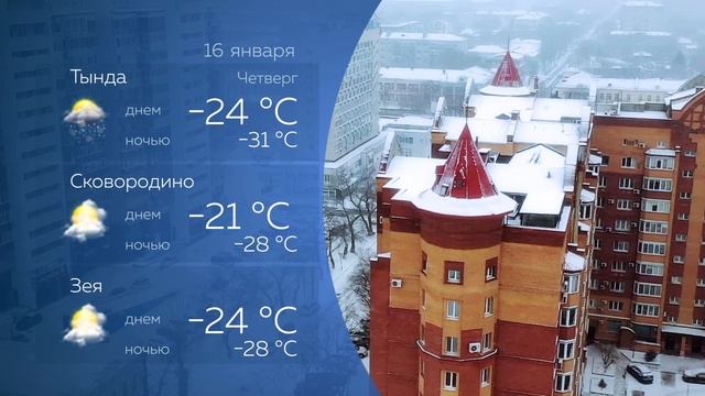 Прогноз погоды на 16.01.2025