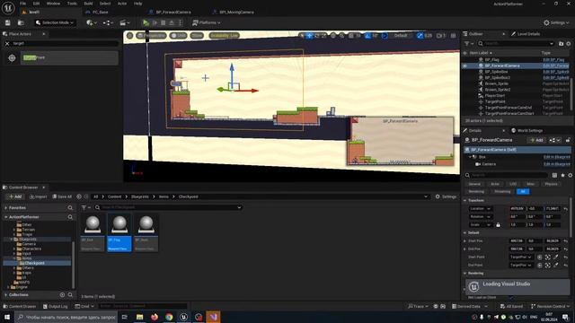 07 UNREAL ENGINE 5.4 2D Уровень 1. Локация 2. Начало забега)