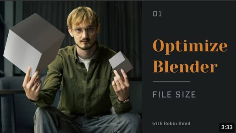 Маленькие файлы blender меньше по размеру и быстрее.