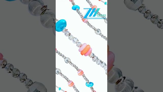 修正----GN-20250106-05 pink Blue Natural Jewelry Collar pink opal fish and Natural Turquoise