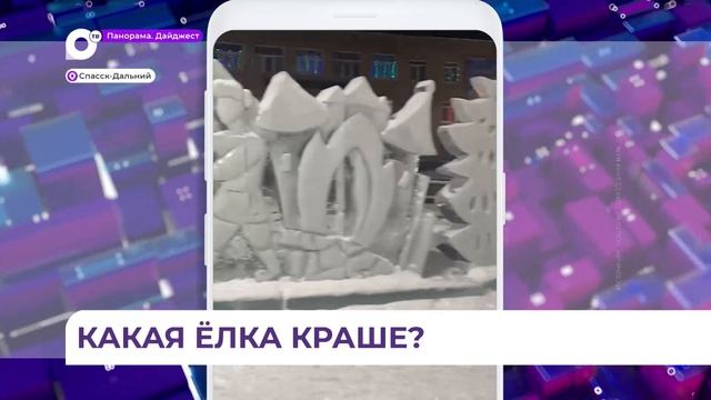 Главная ёлка из Спасска-Дальнего заняла 8 место во всероссийском голосовании