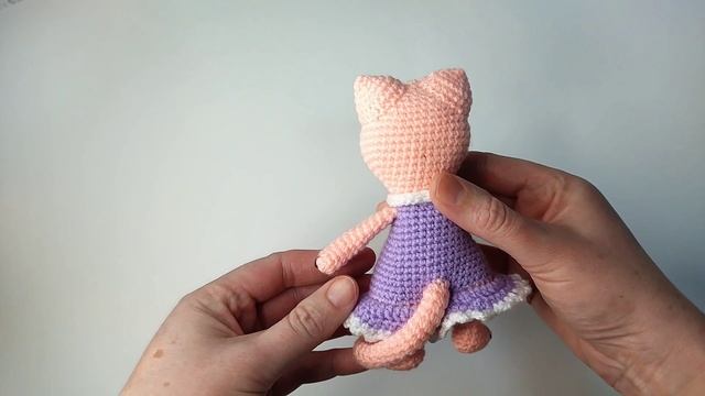 Кошечка модница. Демонстрация готовой работы