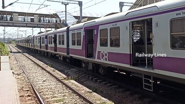 Mumbai Central Line EMU Local Train Speed  Acceleration at Kurla #indianrailways