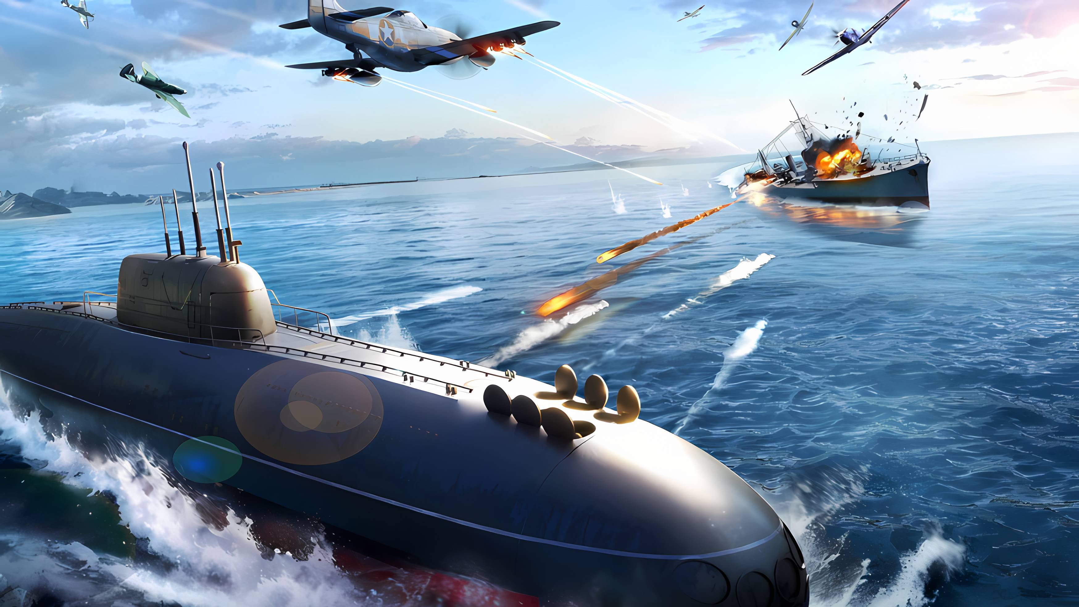 Sea War Raid для Android🔘🔵🔴 🅰🅽🅳🆁🅾🅸🅳🅿🅻🆄🆂👹 #Sea War Raid