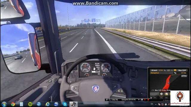 Lets Play Euro Truck Simulator 2 Liége - Brussel