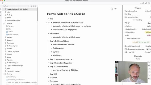 How To Write an Article Outline Tutorial