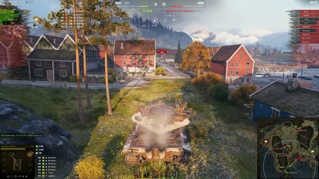 Мир танков. WOT. Бой на Е 100. Взял 8 фрагов и 12.4К урона+1-я метка