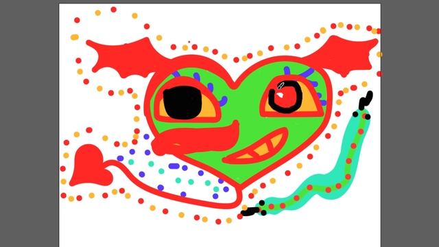 Рисуем эмоции в сердце часть 97