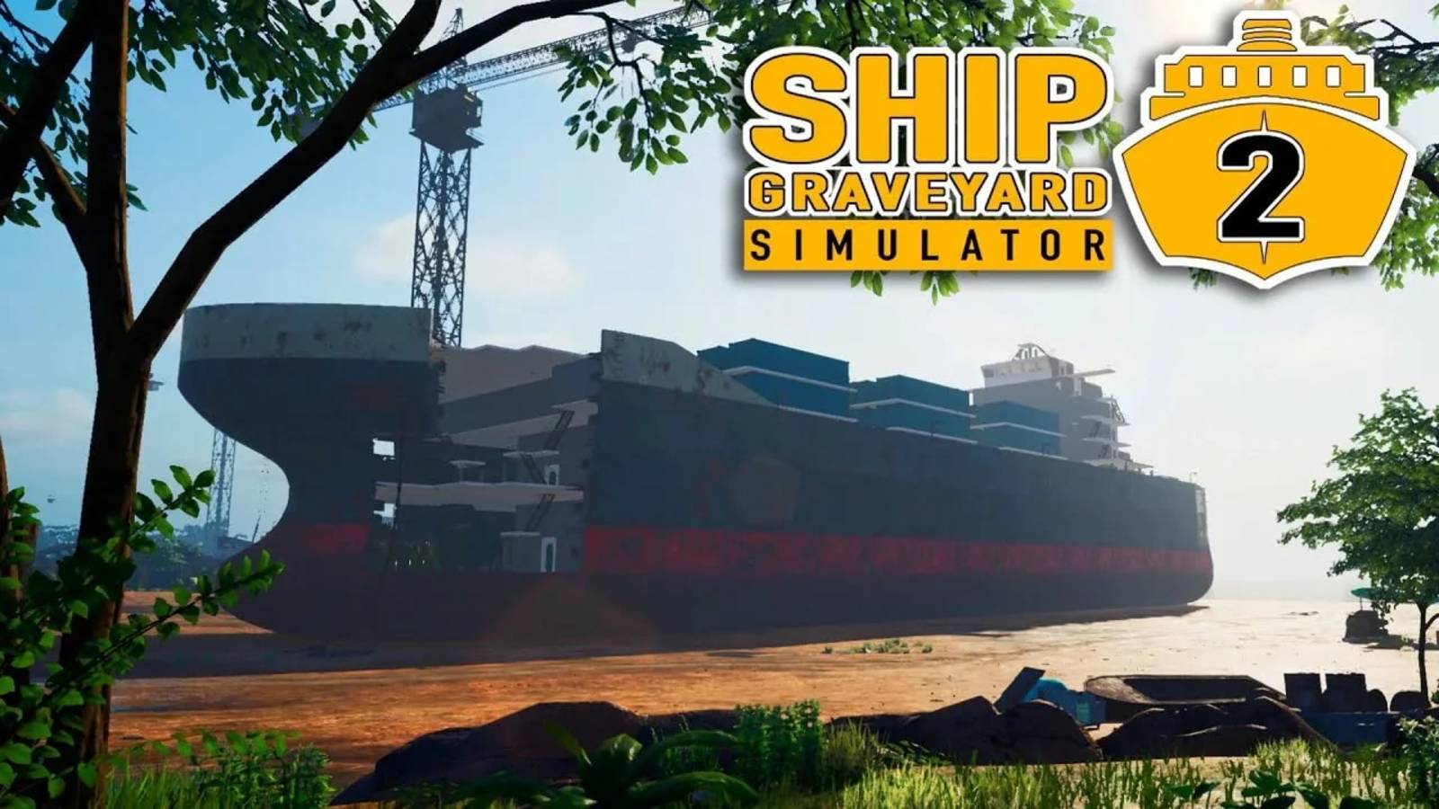 Ship Graveyard Simulator 2 ➤ Утилизируем большой корабль. Геймплей основной компании.