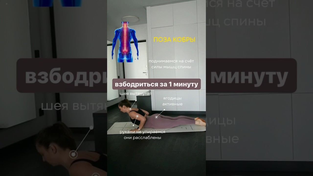 Как взбодриться за 1 минуту ? #shortvideo #yoga #женскаяйога #shorts