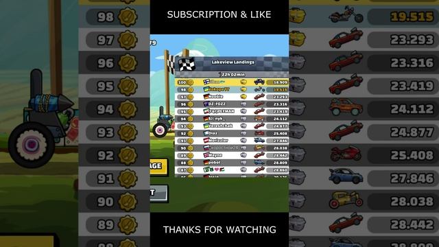 🎧 NEW Community Showcase 🎧 (Lakeview Landings) - Hill Climb Racing 2 #shorts #hcr2