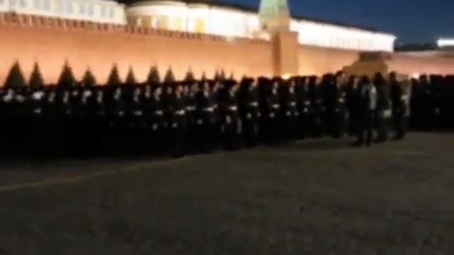 Как проходит маршировка на Красной площади 06.11.2015