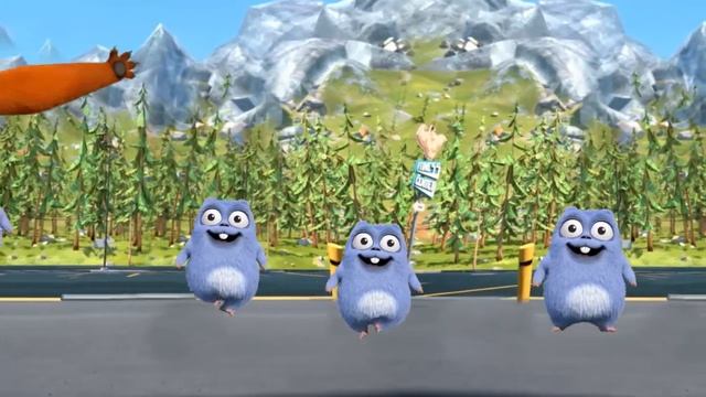 Grizzly and the Lemmings Teaching to Count 1 to 20 in Chinese Language and Numbers Video for Kids