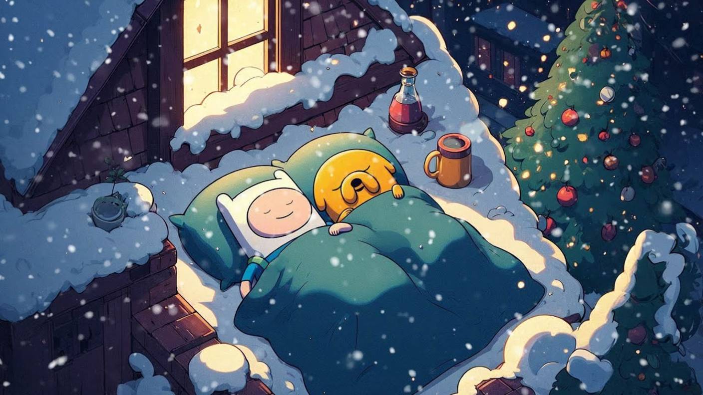 Snowy Rooftop Sleep Lofi Hip Hop