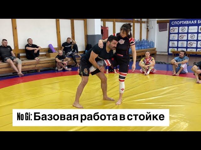 NO GI: Базовая работа в стойке, проход в одну ногу, перевод в партер | Брунь Роман