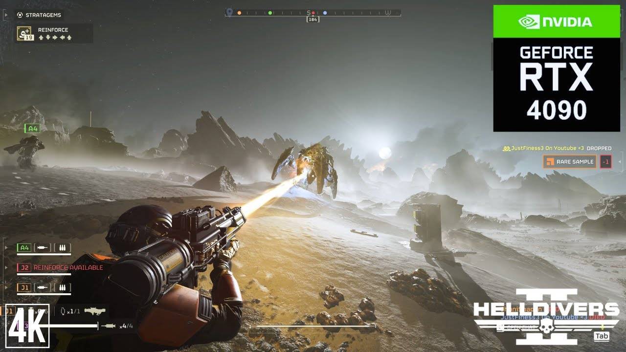 HELLDIVERS 2 RTX 4090 24 ГБ (максимальная графика 4K)