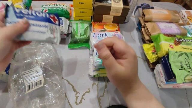Запасы иностранного мыла. Перебираем вторую большую коробку.❤💦🔥