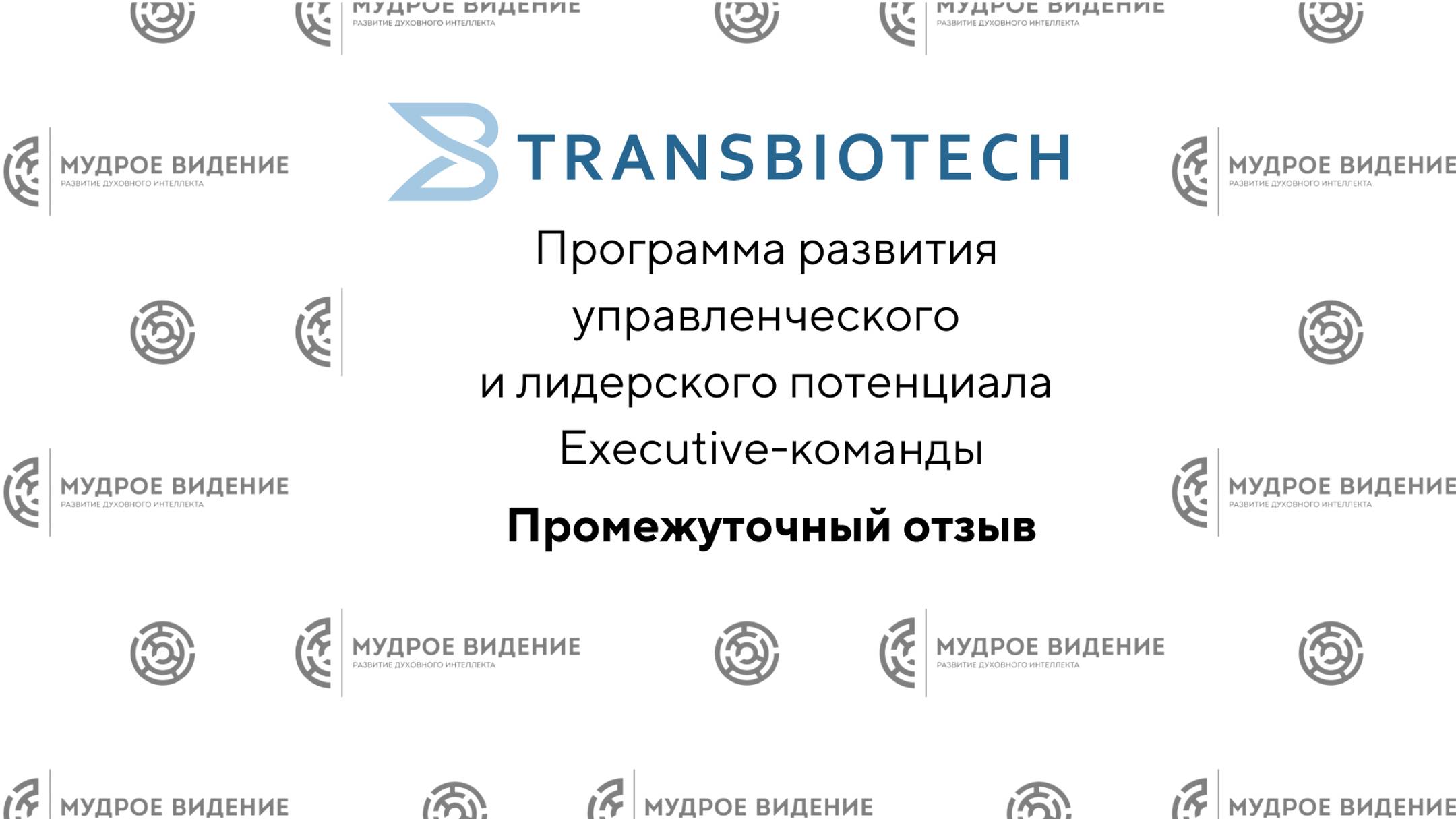 Отзыв TransBioTech о работе с "Мудрым видением"