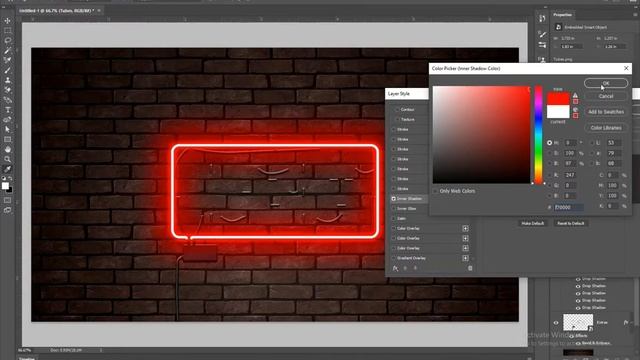 Photoshop Tutorial : Easiest way to create NEON Effect