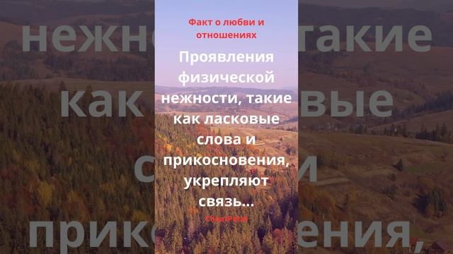 Проявления физической нежности, такие как ласковые слова и прикосновения, укрепляют связь...#shorts