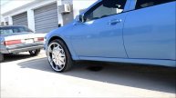 DinnerTyme CarShow2. Blue mitsubishi Galant on 24's
