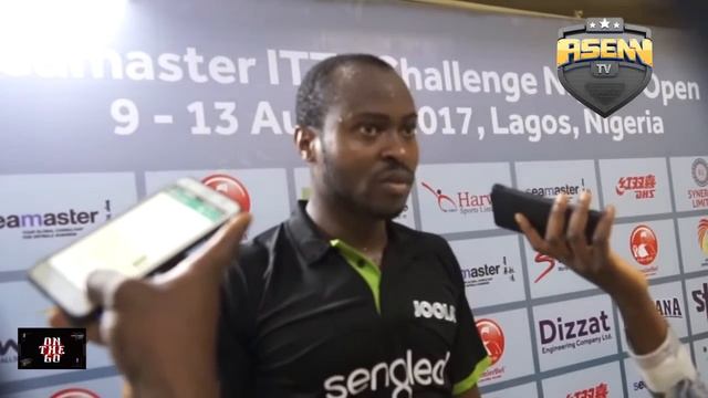 On the go with Aruna Quadri at the 2017 ITTF Challenge, Seamaster Nigeria Open