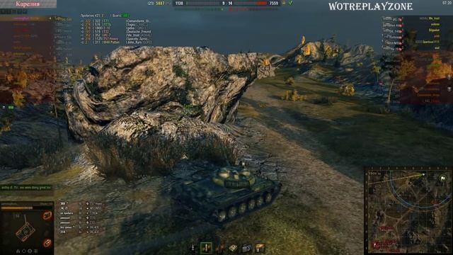 Объект 140  Тащил бой один за ВСЕХ! 10000 УРОНА ТОП СТАТИСТЫ В World of Tanks