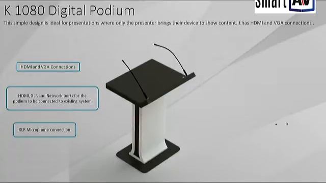 SmartAV Product Video K 1080 Digital Podium