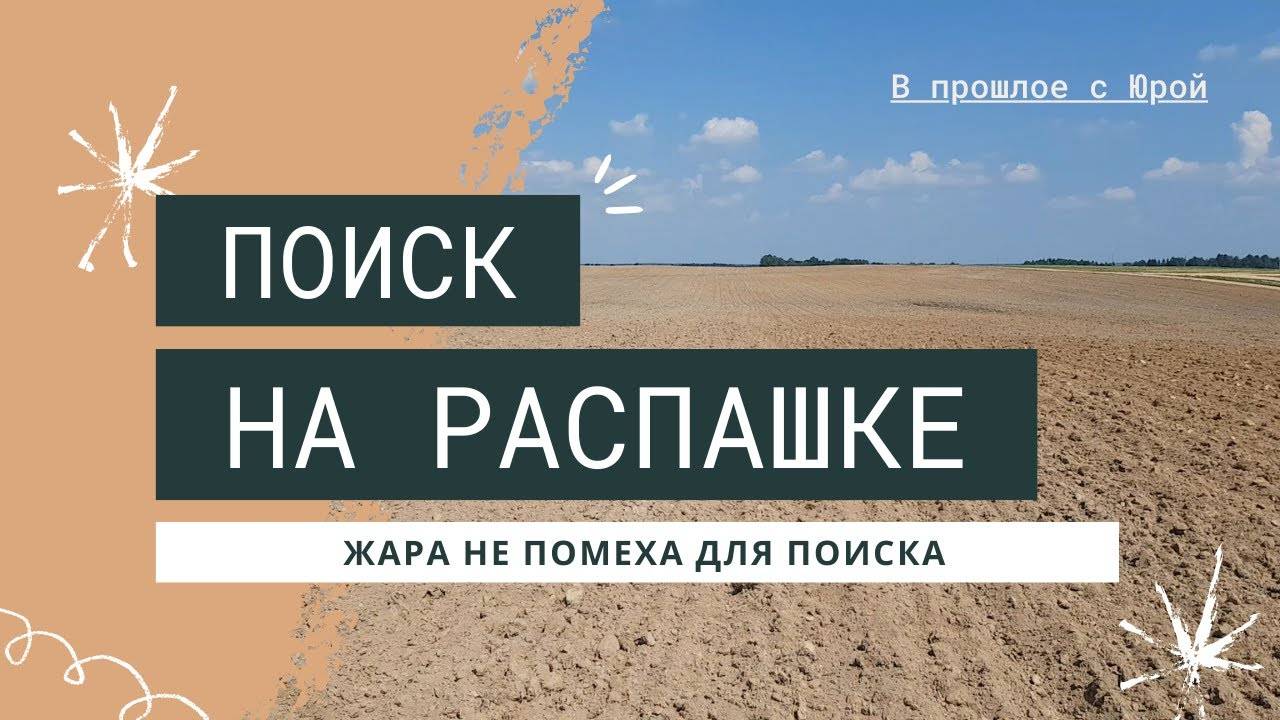 Коп на распашке. Жара не помеха.