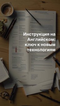 Инструкция на Английском: ключ к новым технологиям