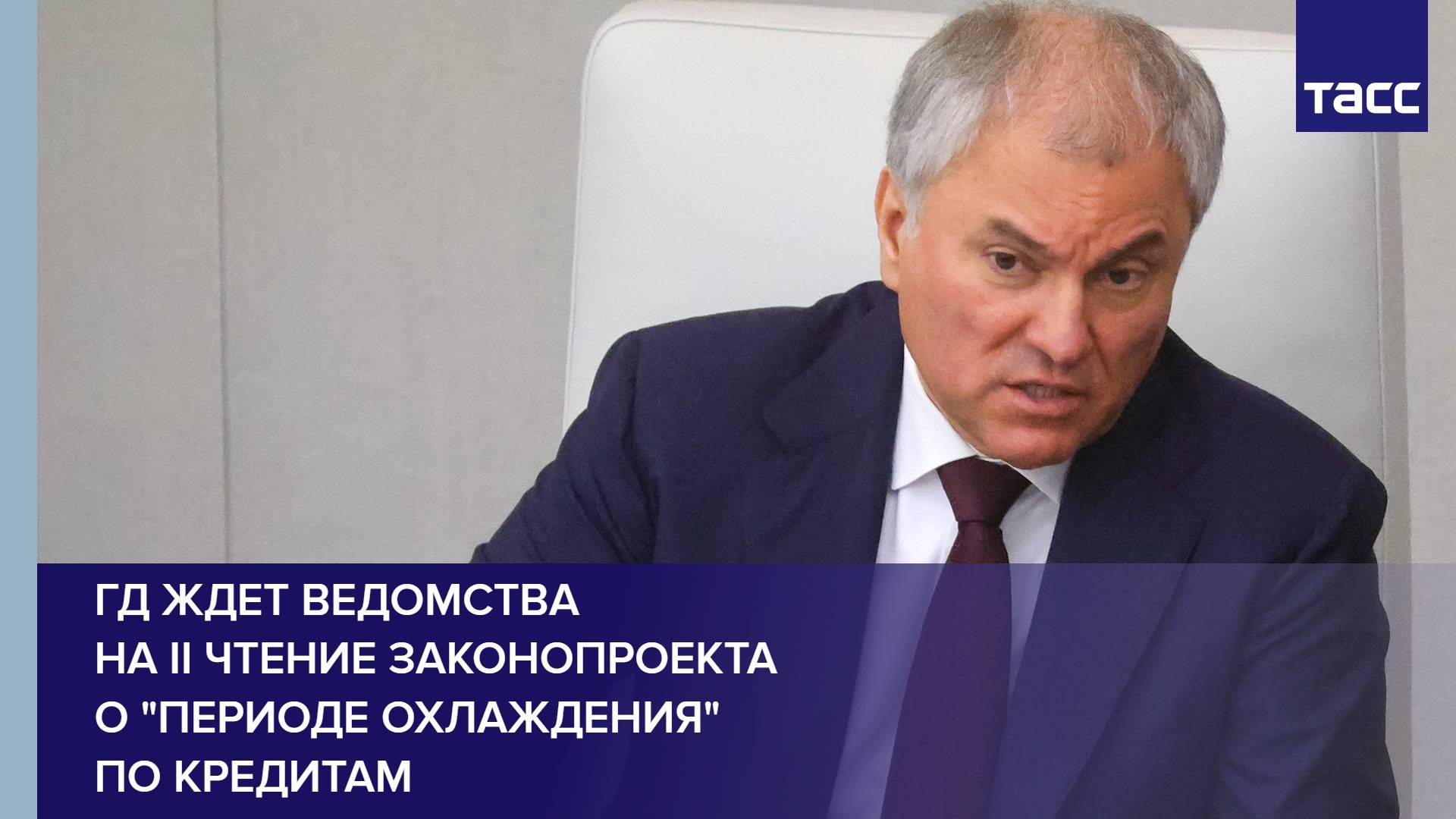 ГД ждет ведомства на II чтение законопроекта о "периоде охлаждения" по кредитам