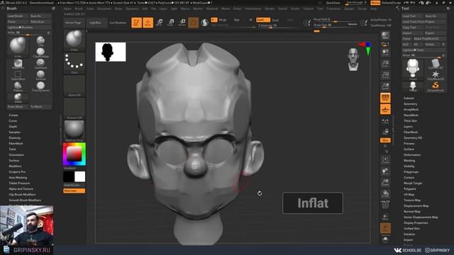 Урок ZBRUSH #02 _ Основные кисти в ZBRUSH