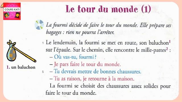 CE1📚 ALOUETTE Manuel de Français 🖋️ La Lecture : Le Tour du Monde (1)