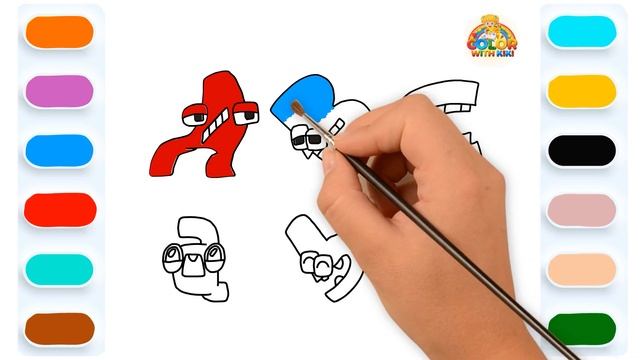 Learn to Draw Alphabet Lore(ABC) Uppercase, lowercase - Drawing and Coloring Tutorial for Kids