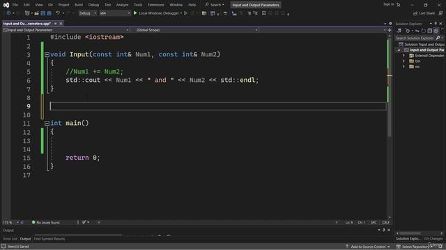 63 -Input and Output Parameters