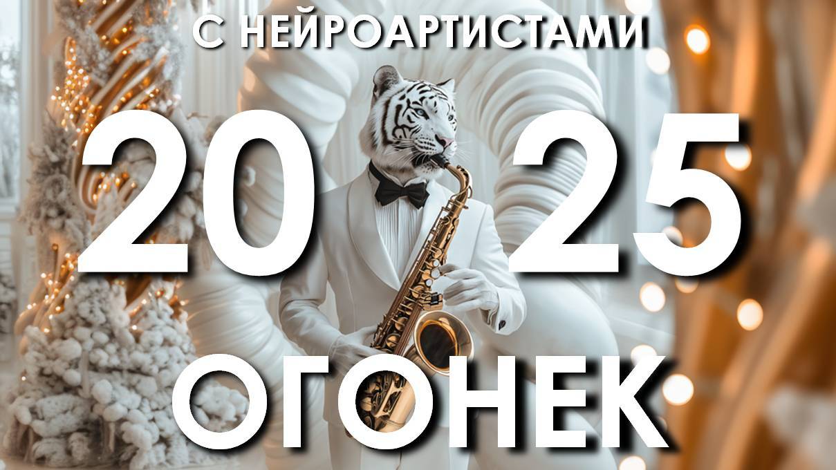 Новогодний огонек 2025 с нейроартистами