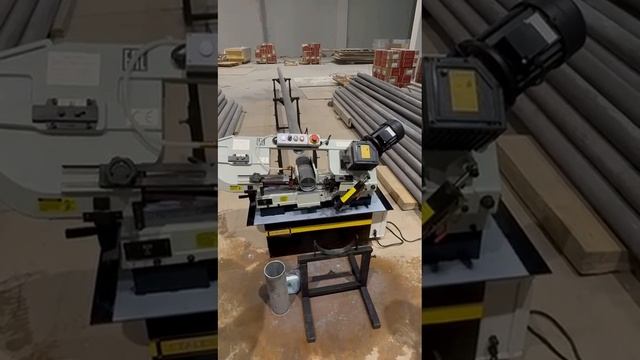 Ленточнопильный станок Stalex BS-712G - резка трубы