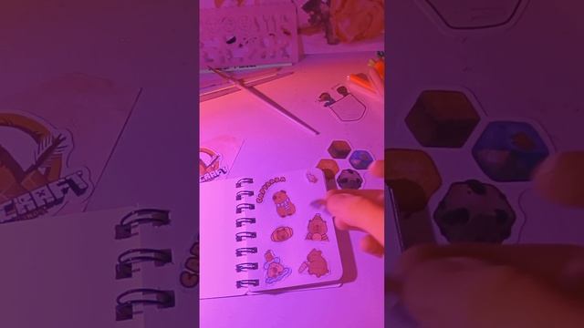 🎀Оформила наклейками капибарами самый ЭСТЕТИЧНЫЙ блокнот🎀