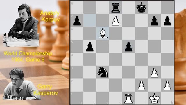 39 Kasparov vs. Karpov, World Championship 1984, Game 6