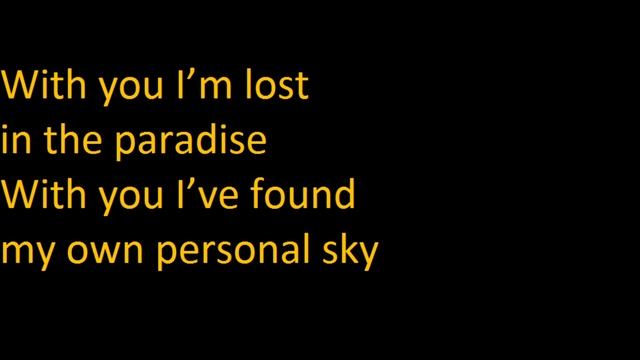 Lina Mayer- Personal Sky (lyrics)