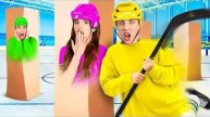 ЭКСТРЕМАЛЬНЫЕ ПРЯТКИ на ЛЬДУ Челлендж А4 Новые Серии 2 Часть