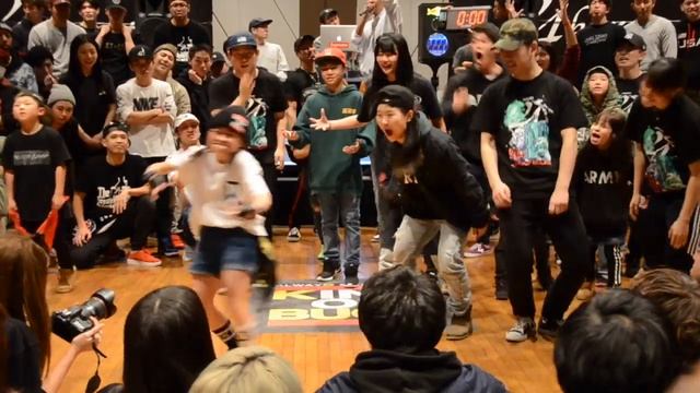 Baby Krow vs Micro Twiggz｜KIDS TOURNAMENT BEST 4 ①｜KING OF BUCK 8｜2017.12.10