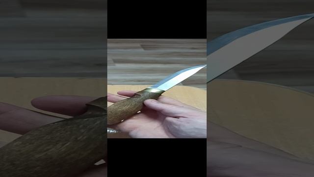 рыжий пёс. нож Martini. финка, рукоять берёза, сталь нержа 420,спуски сканди