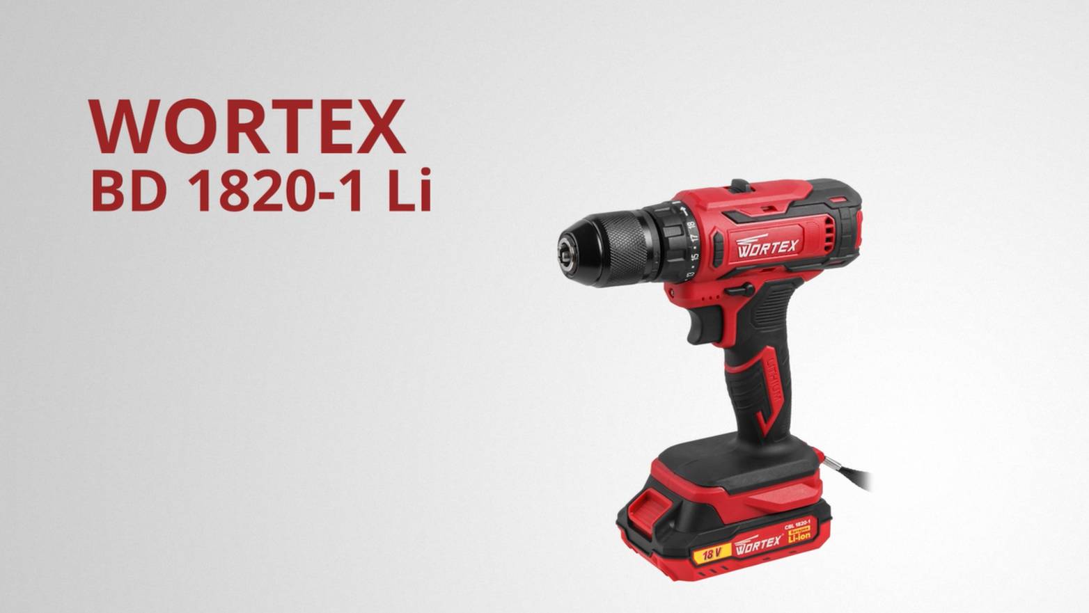 WORTEX BD 1820-1 Li  шуруповерт