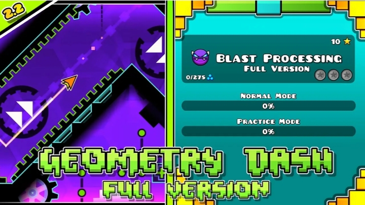 Geometry dash BLAST PROCESSING