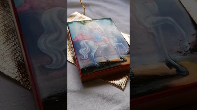 Рукописные иконы "Мученик Трифон Апамейский, Никейский".